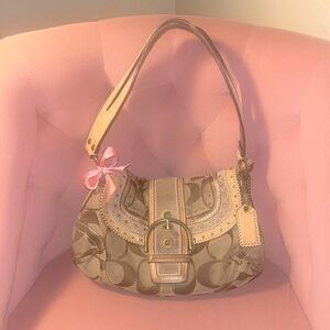 🤎rare vintage coach buckle shoulder bag🤎